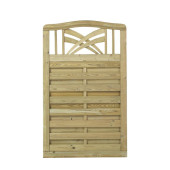 Plus Danmark Schutting met doorkijk - Rondo toog groen geimpregneerd (90 x 142/146 cm)