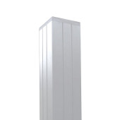 C-Wood Tuinpaal zelfbouw Modular/Mix & Match wit aluminium 6,8 x 6,8 cm tbv schutting 180 cm