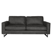HomingXL 3 zitsbank - Riverdance - leer Colorado antraciet 01