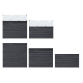 Plus Danmark Schutting zelfbouw vuren - serie Plus Klink - zwart