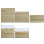 Plus Danmark Schutting zelfbouw vuren - serie Plus Plank - groen geïmpregneerd